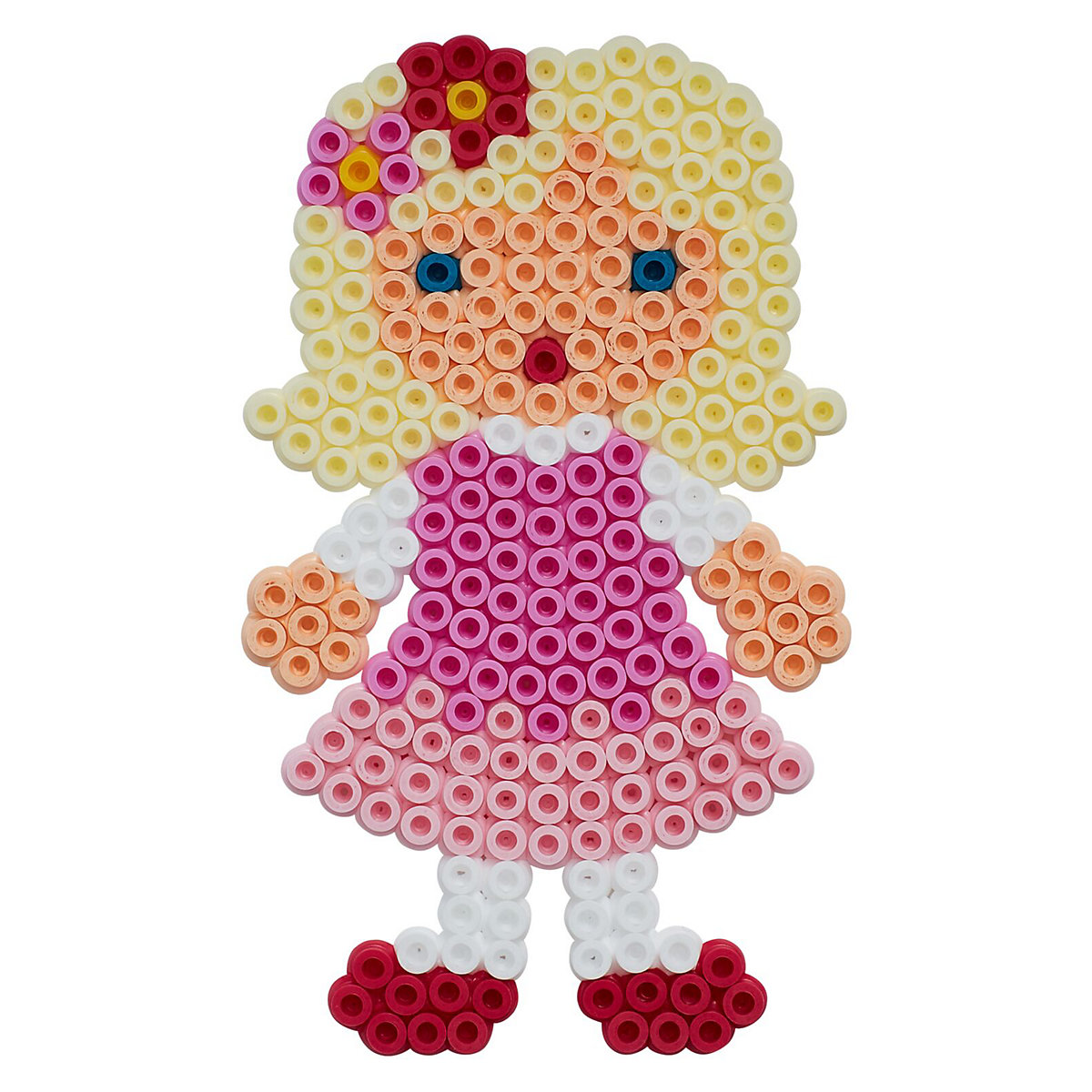 HAMA 4214 Blister Puppe & Hund, 1.100 midi-Perlen & Zubehör
