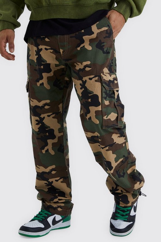 Lockere Camouflage Cargo-Hose