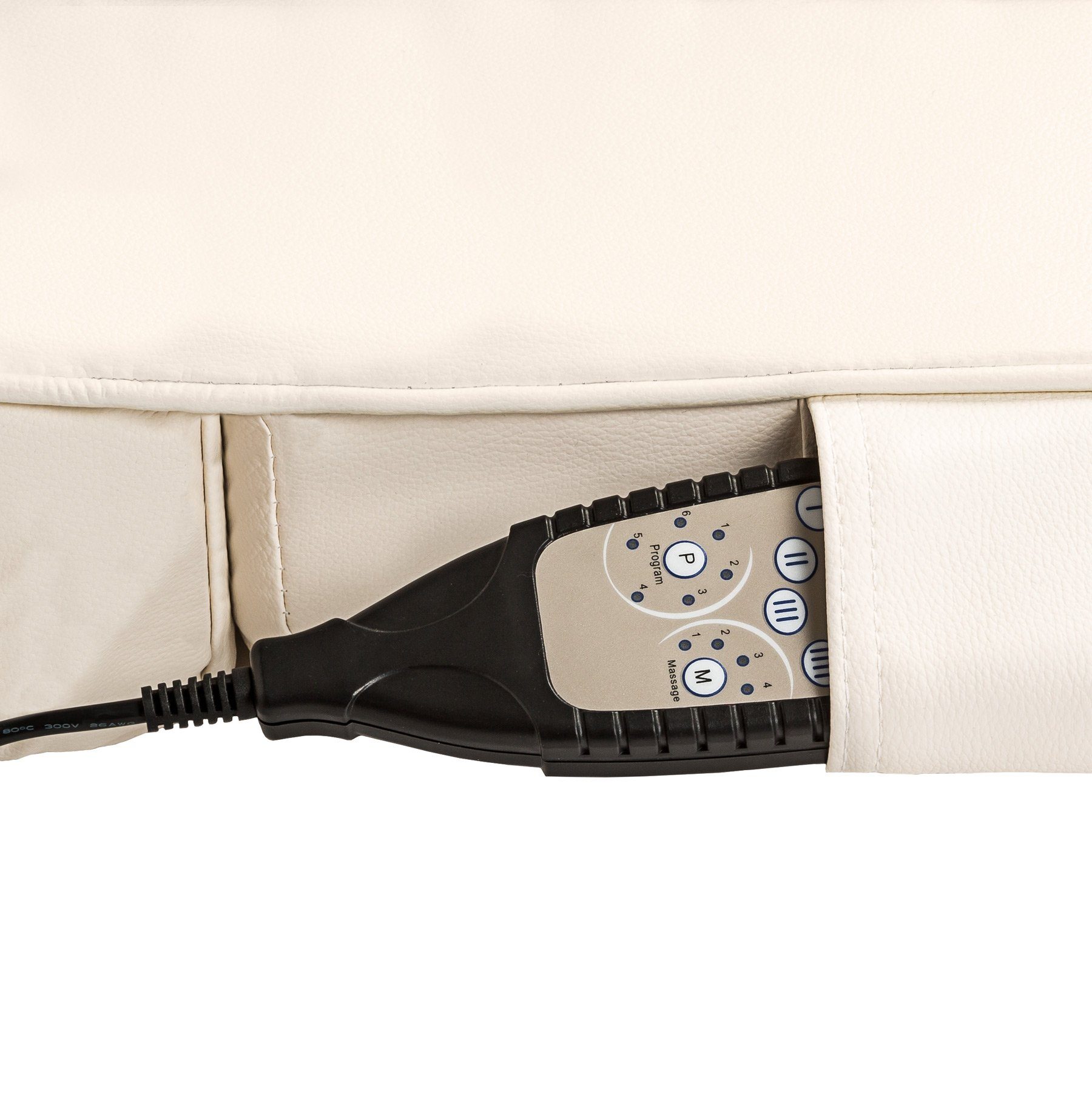 tectake Akupressurmatte Shiatsu-Massagematratze mit Jadestein-Wärmematte, beheizt