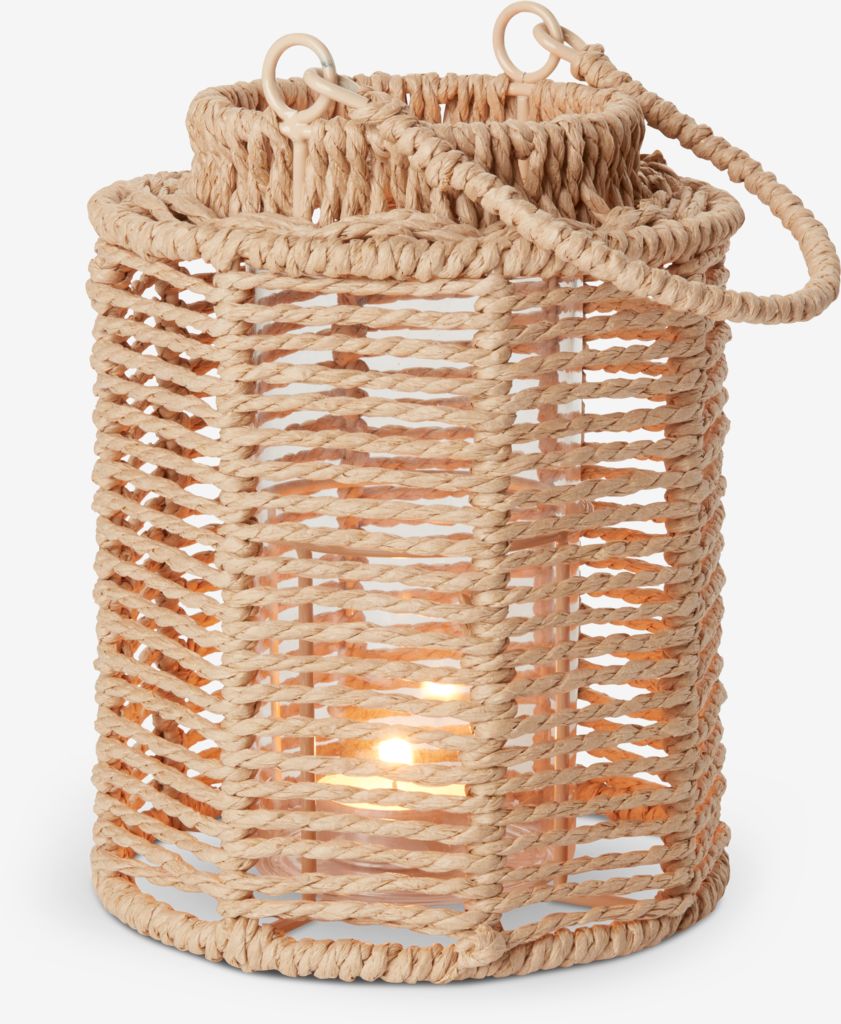 MANDRUP Latarnia MANDRUP Ø15xW20cm kolor naturalny