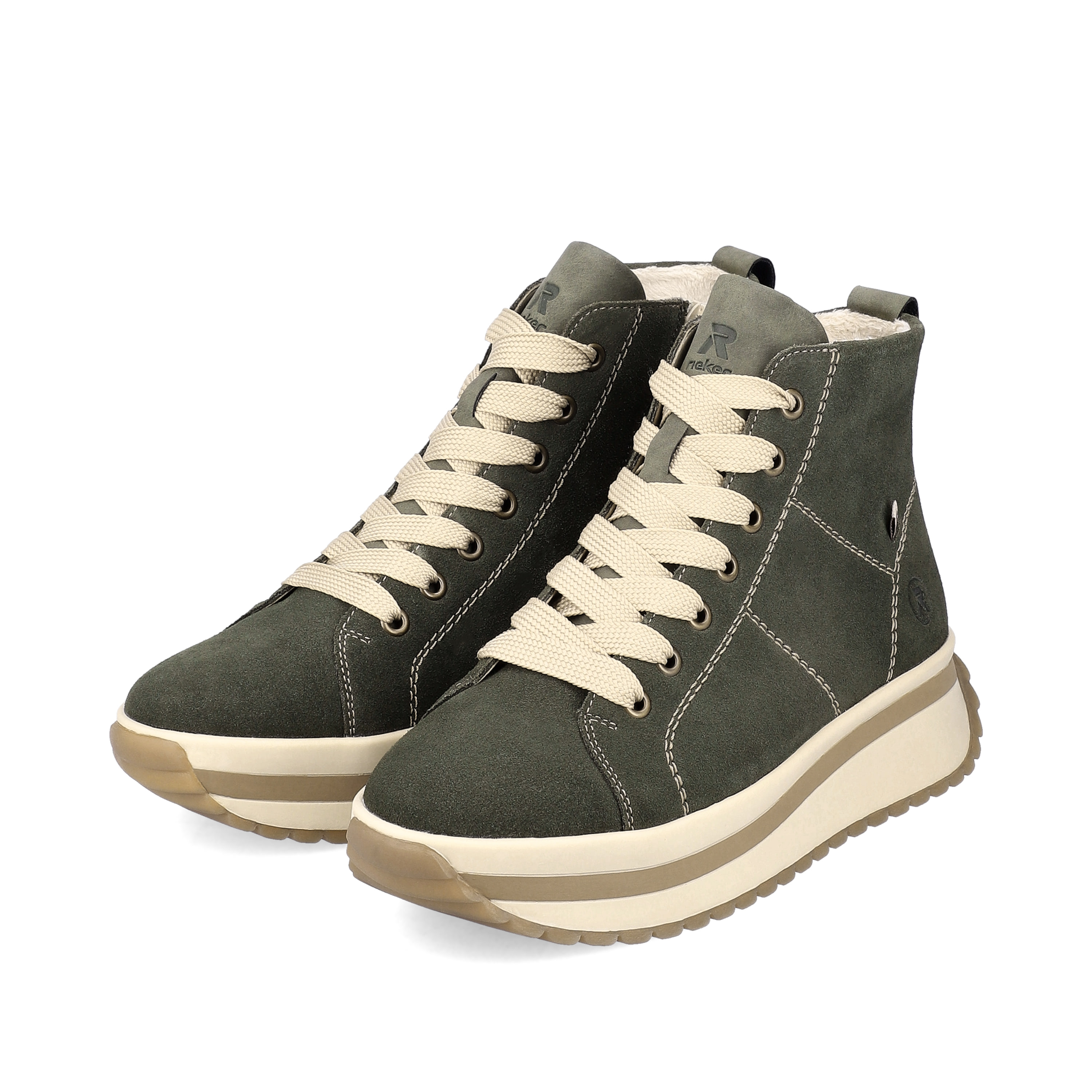 Rieker Damen Sneaker High khaki