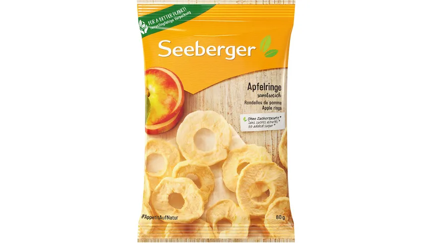 Seeberger Getrocknete Apfelringe 80 g