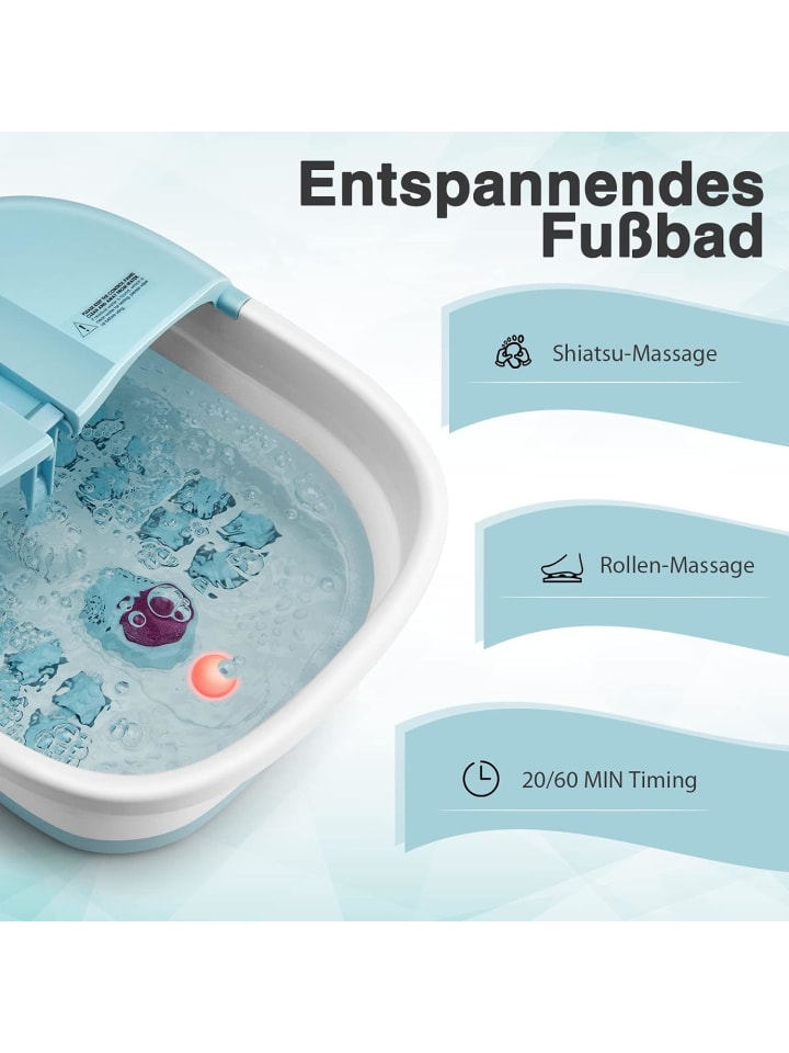 COSTWAY Fußbad Massagegerät in Blau günstig kaufen 41 cm