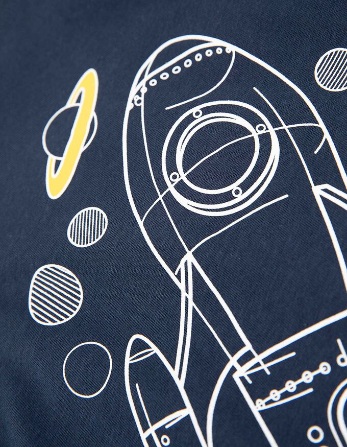 Pyjama Set aus Langarmshirt und Hose- Print