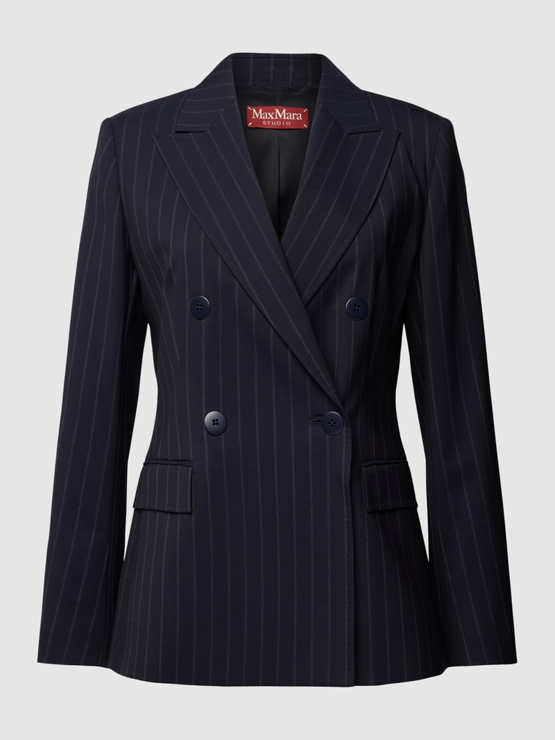 Blazer mit Nadelstreifen Modell 'SELLA' in dunkelblau