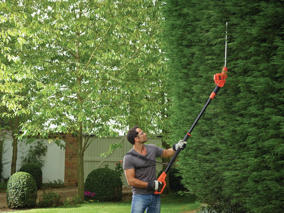 Tagliasiepi Black & Decker PH5551-QS con manico telescopico, 550 Watt, 51 cm