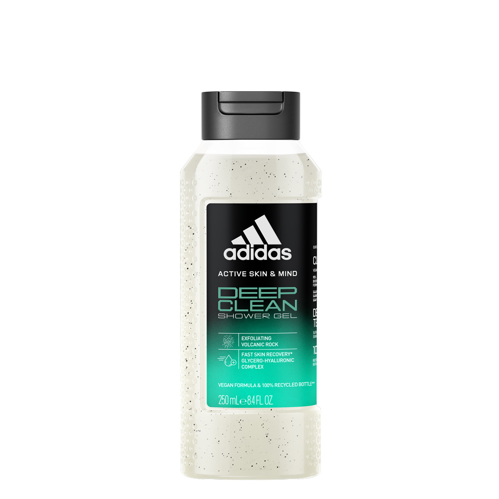 adidas Active Skin & Mind - Gel Douche Deep Clean Homme 250 ML Gel Douche