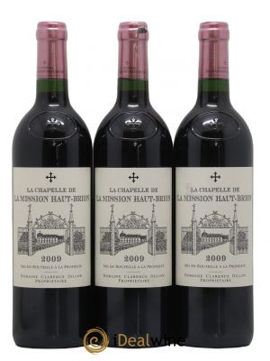 La Chapelle de La Mission Haut-Brion Second Vin  2009 - Lot de 3 Bouteilles
