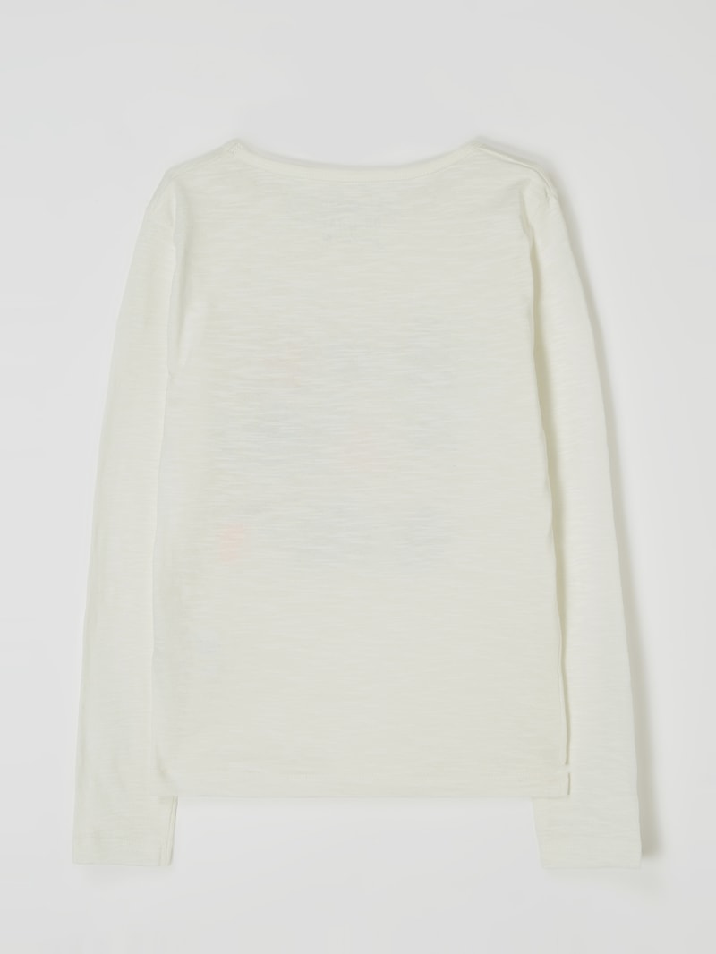 T-Shirt aus Slub Jersey in offwhite