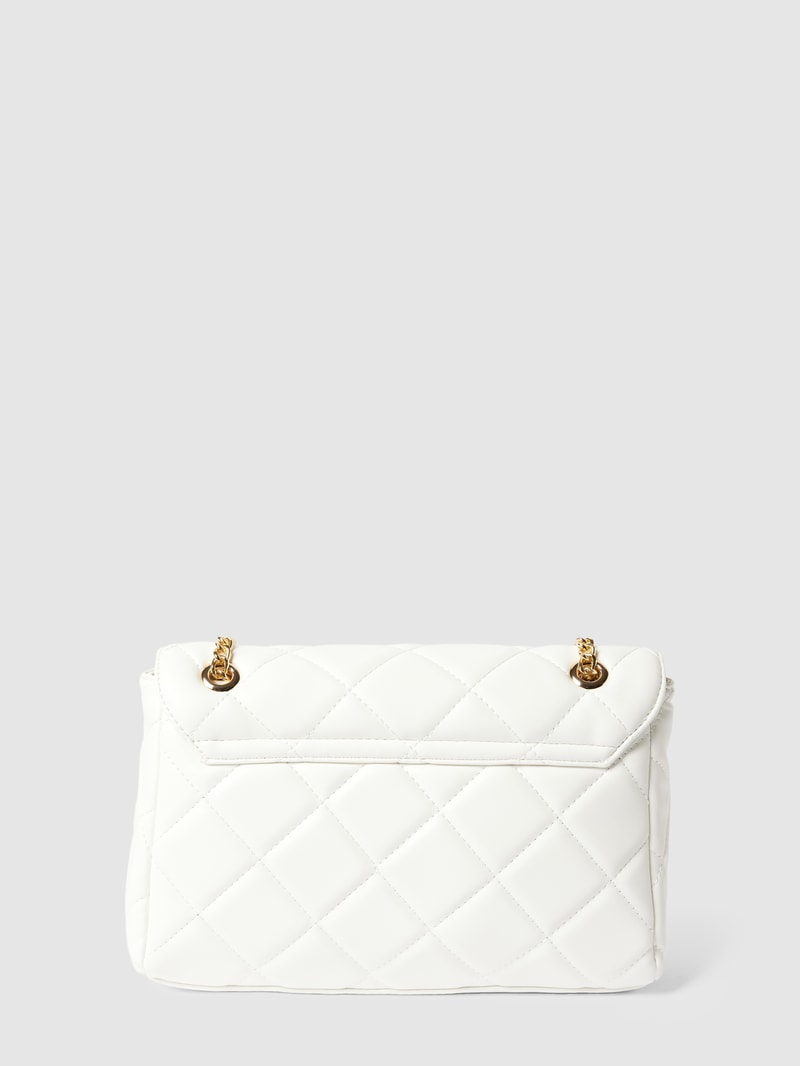 Crossbody Bag mit Label-Applikation Modell 'OCARINA' in weiß