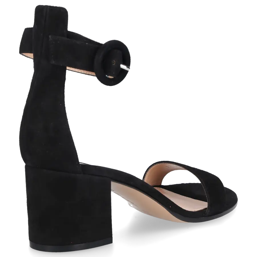 Gianvito Rossi - Sandalen VERSILLA 60 Veloursleder - schwarz