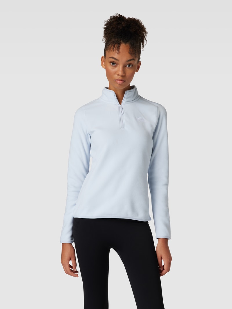 Sweatshirt mit Label-Stitching Modell 'DUSTY' in hellblau
