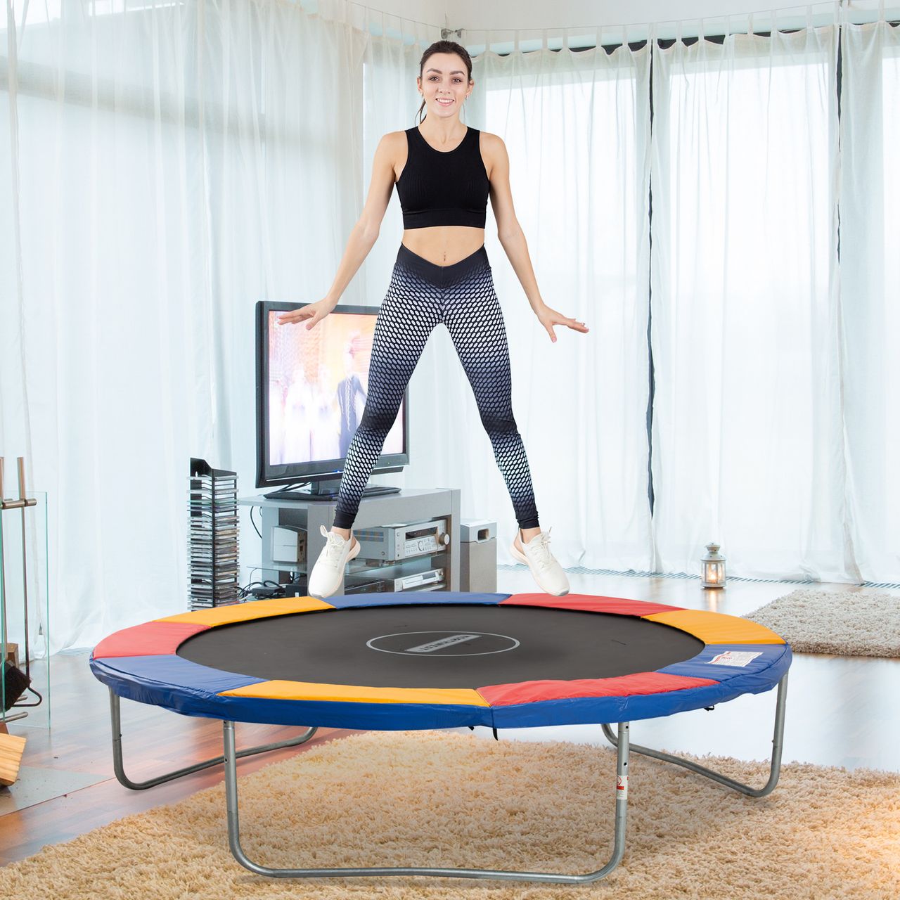HOMCOM Randabdeckung für Trampolin Randschutz Abdeckung Ersatz 3 Größen
