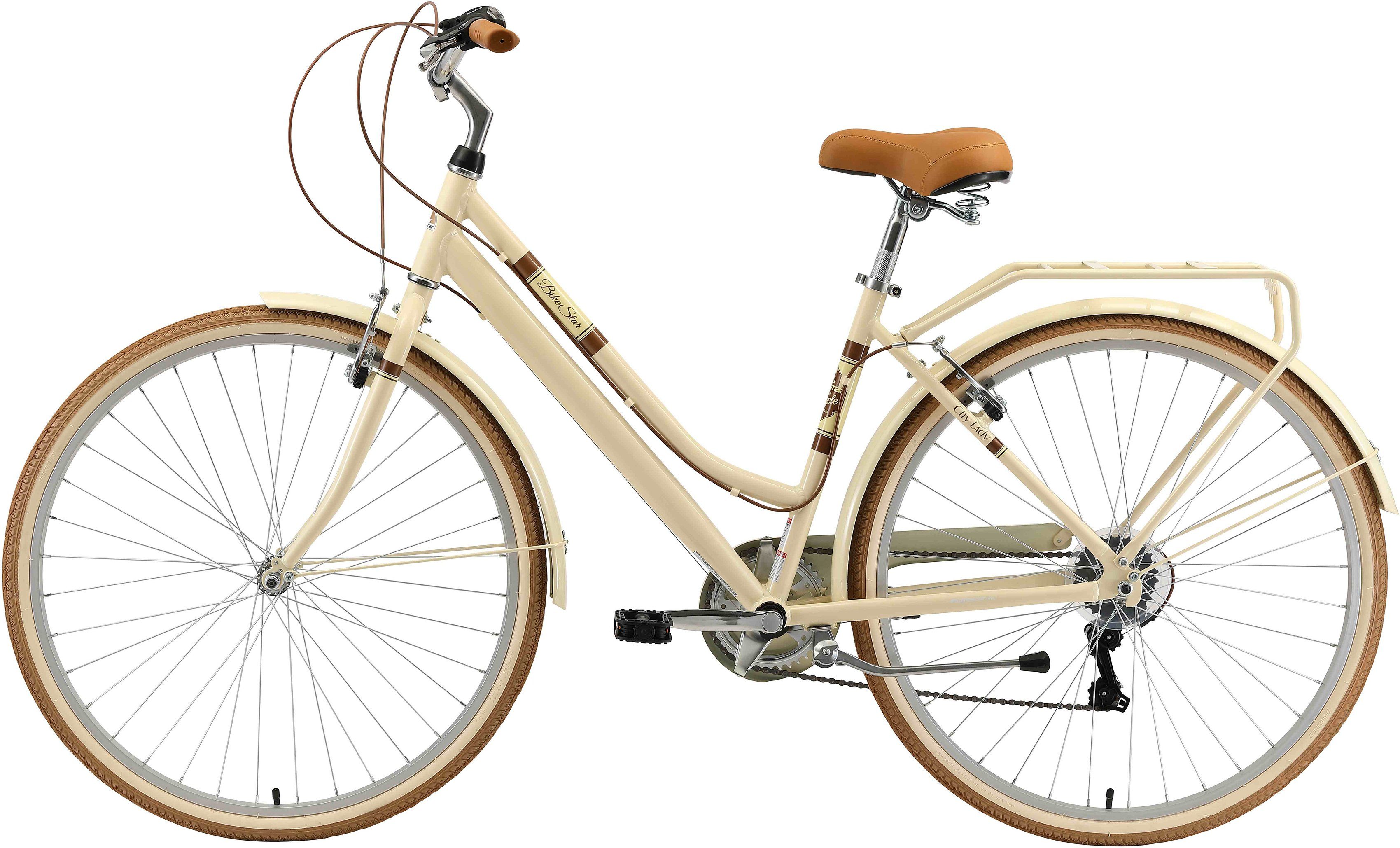 Bikestar Cityrad, 7 Gang Shimano RD-TY21 Schaltwerk, Kettenschaltung