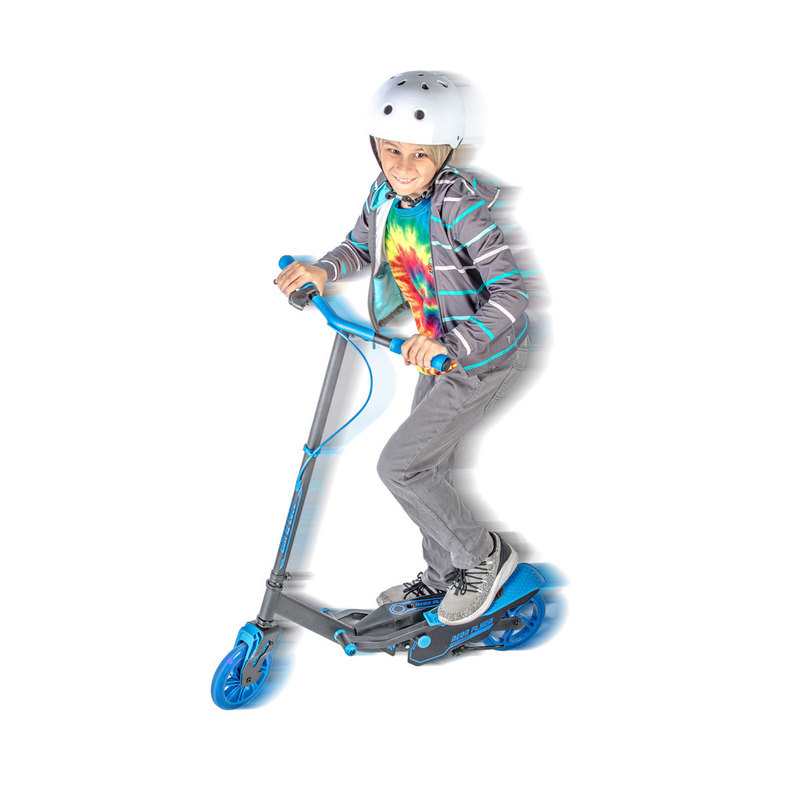 Trottinette Y flyer neon bleue non pliable