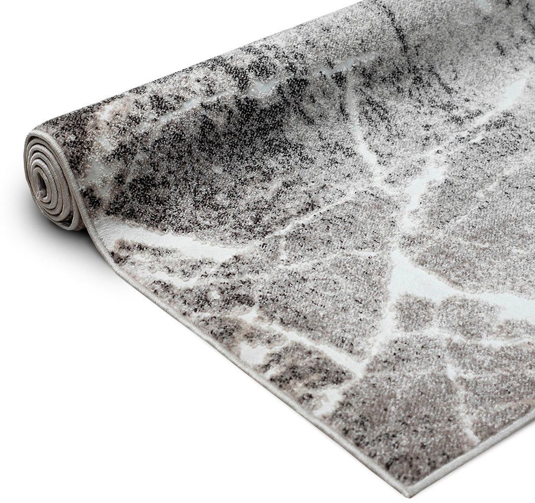 Teppich Manrik, my home, rechteckig, Höhe: 9 mm, mit besonders weichem Flor, Kurzflor, modernes Marmor-Design