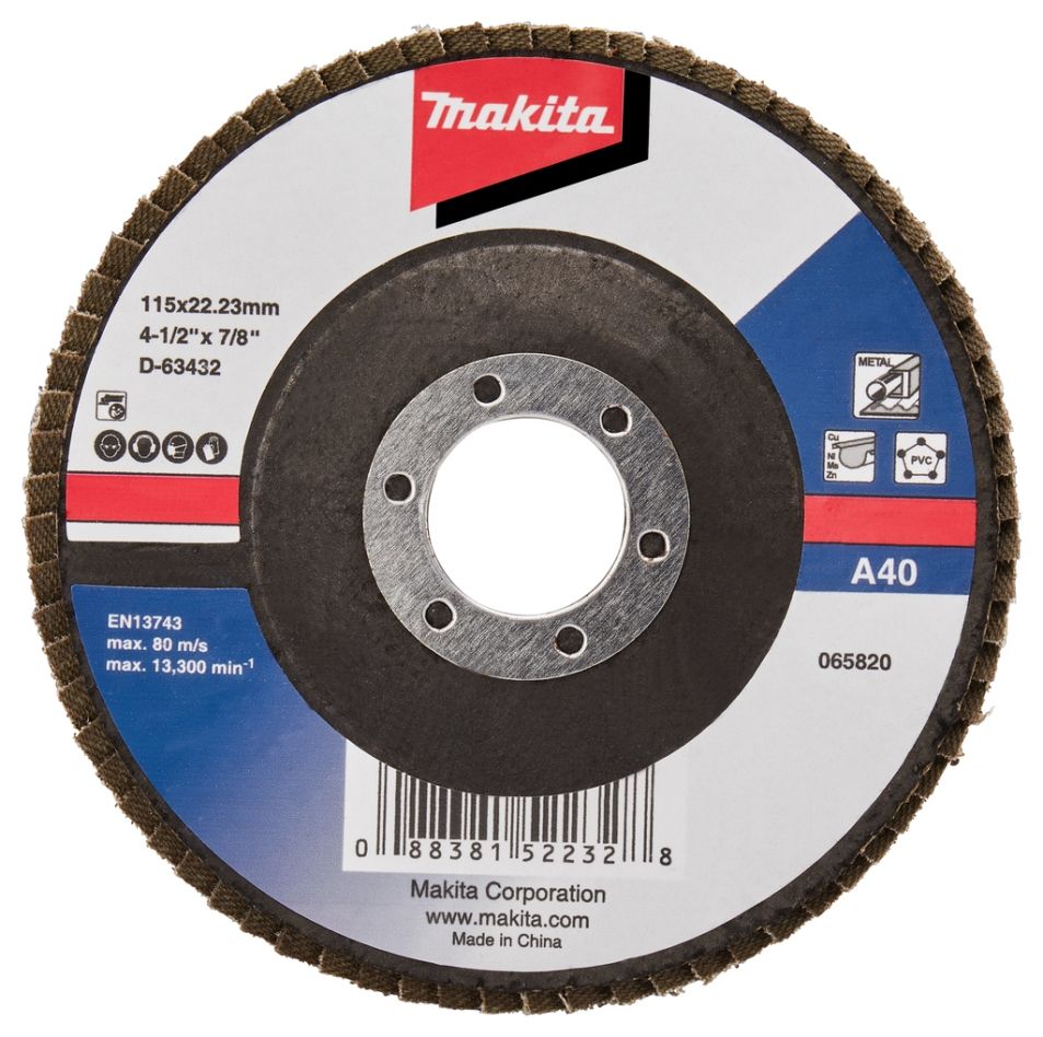 Makita Zubehör D-63432-10 Fächerscheibe 115 mm A40