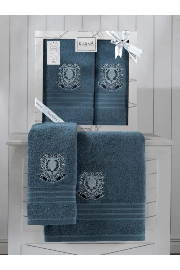 Karna Home  Pames Badetuch-Set 2-teilig