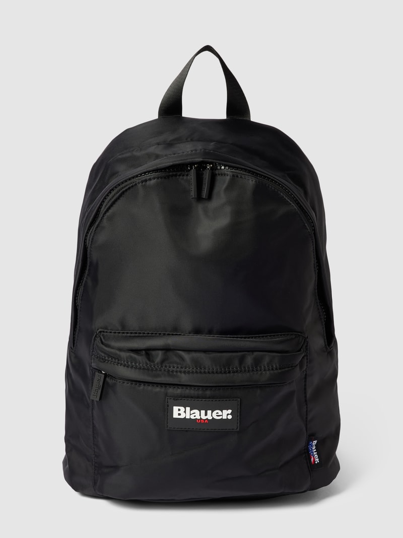 Rucksack mit Label-Patch Modell 'EASY' in schwarz