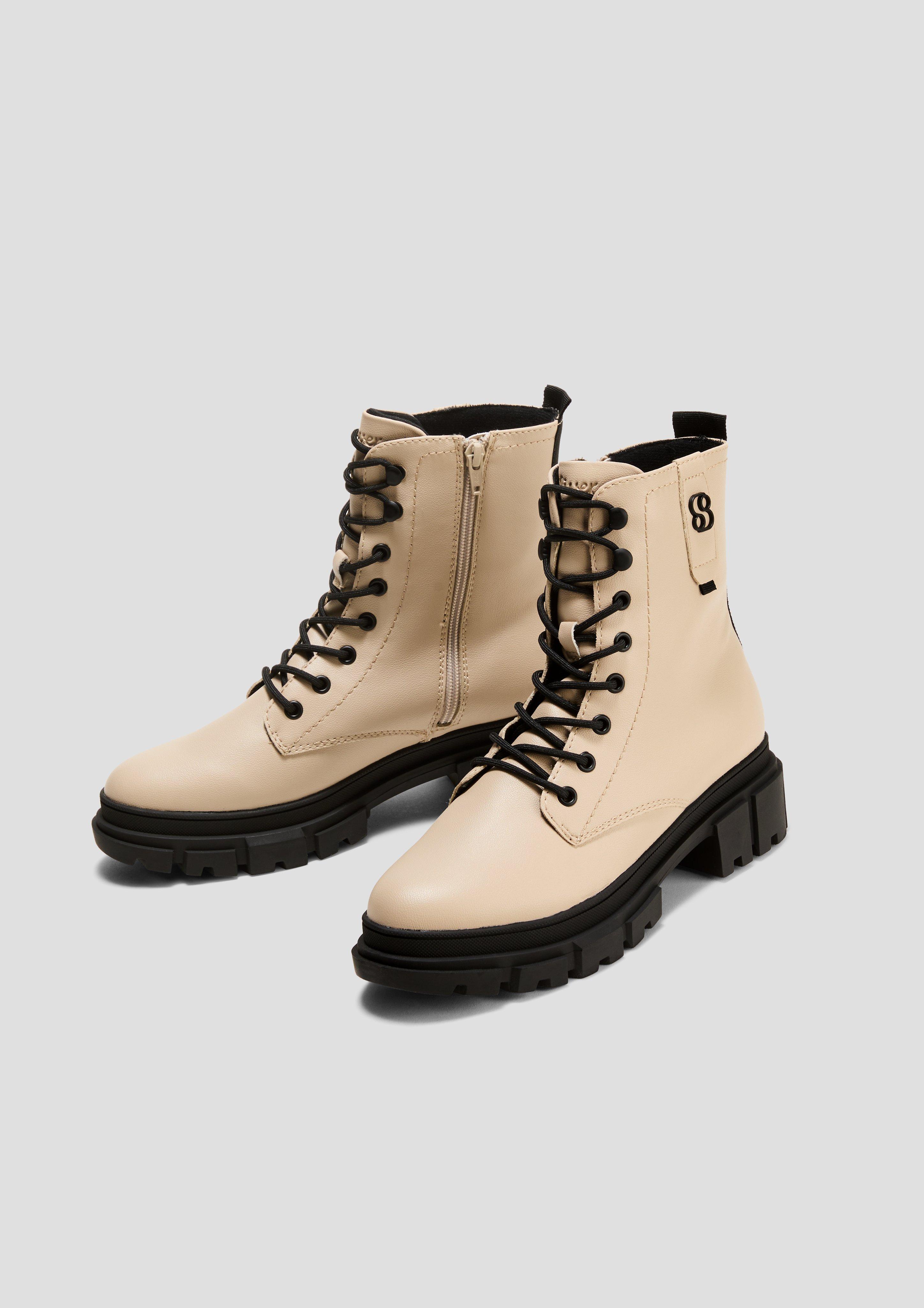 Stiefeletten mit Schnürung und Reißverschluss  6008300-400