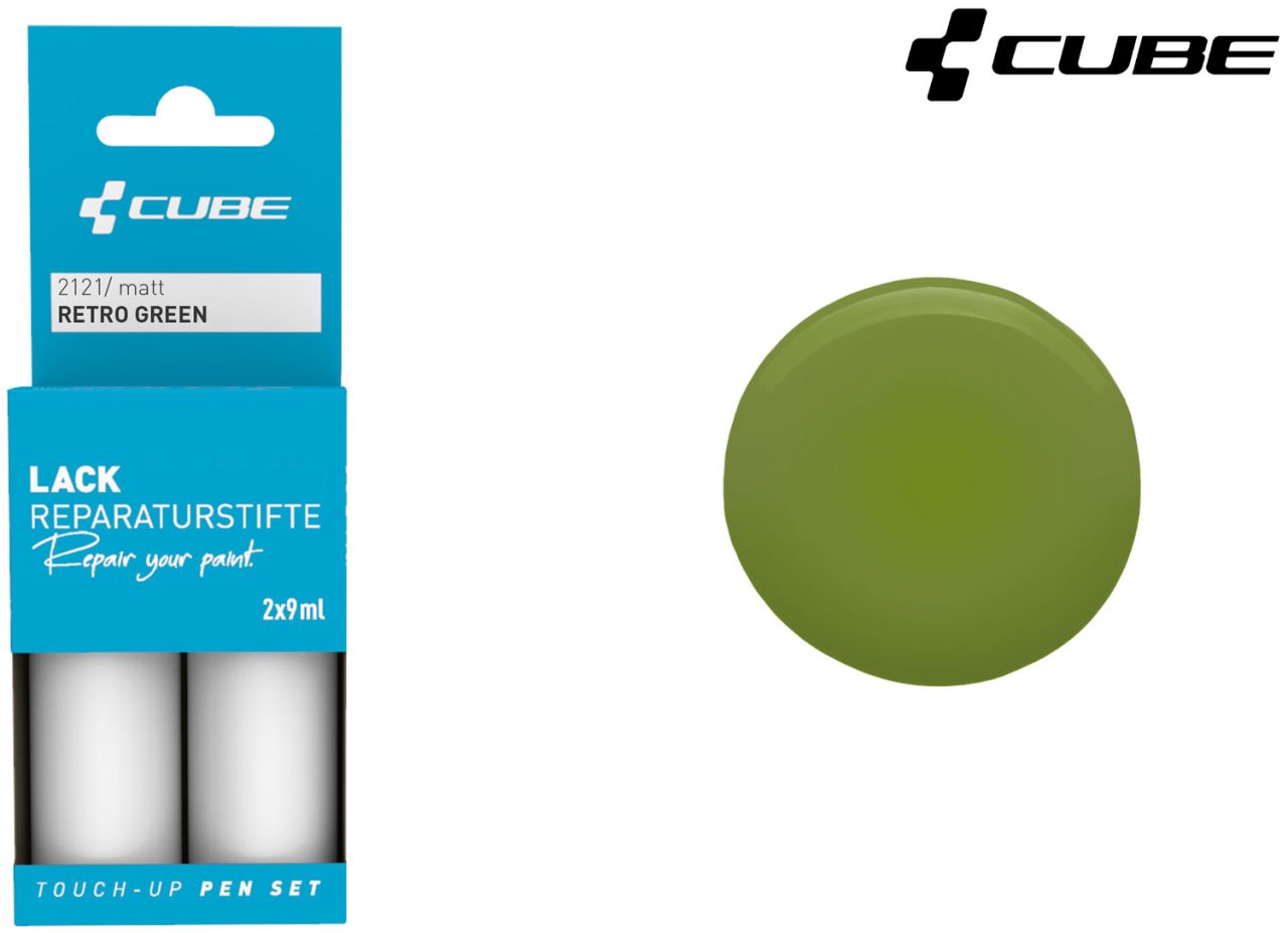Cube Lackreparaturstift Set RETRO GREEN kaufen | Bike-Discount