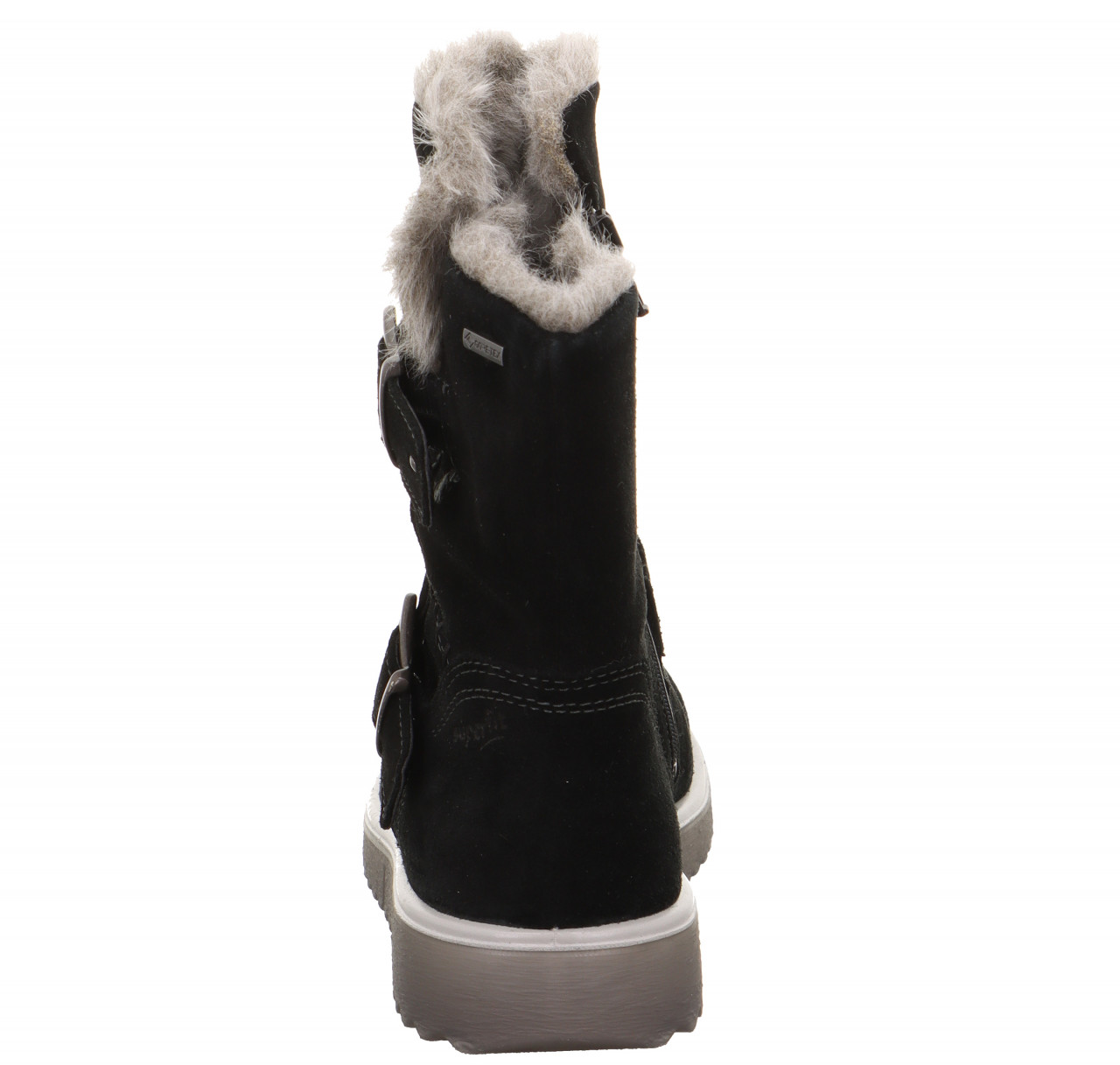 LORA - Schwarz Stiefel mit Reißverschluss