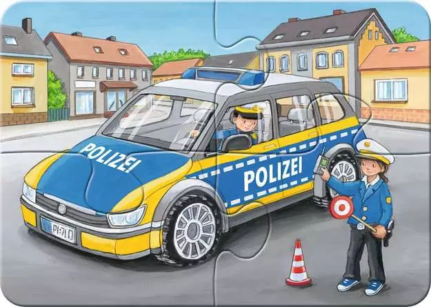 Kinderpuzzle ab 2 Jahren - Meine Einsatzfahrzeuge - 2 + 4 + 6 + 8 Teile