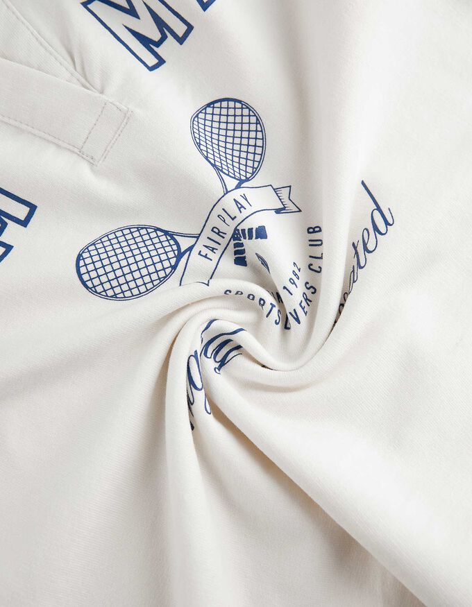 Cropped Langarmshirt - Print