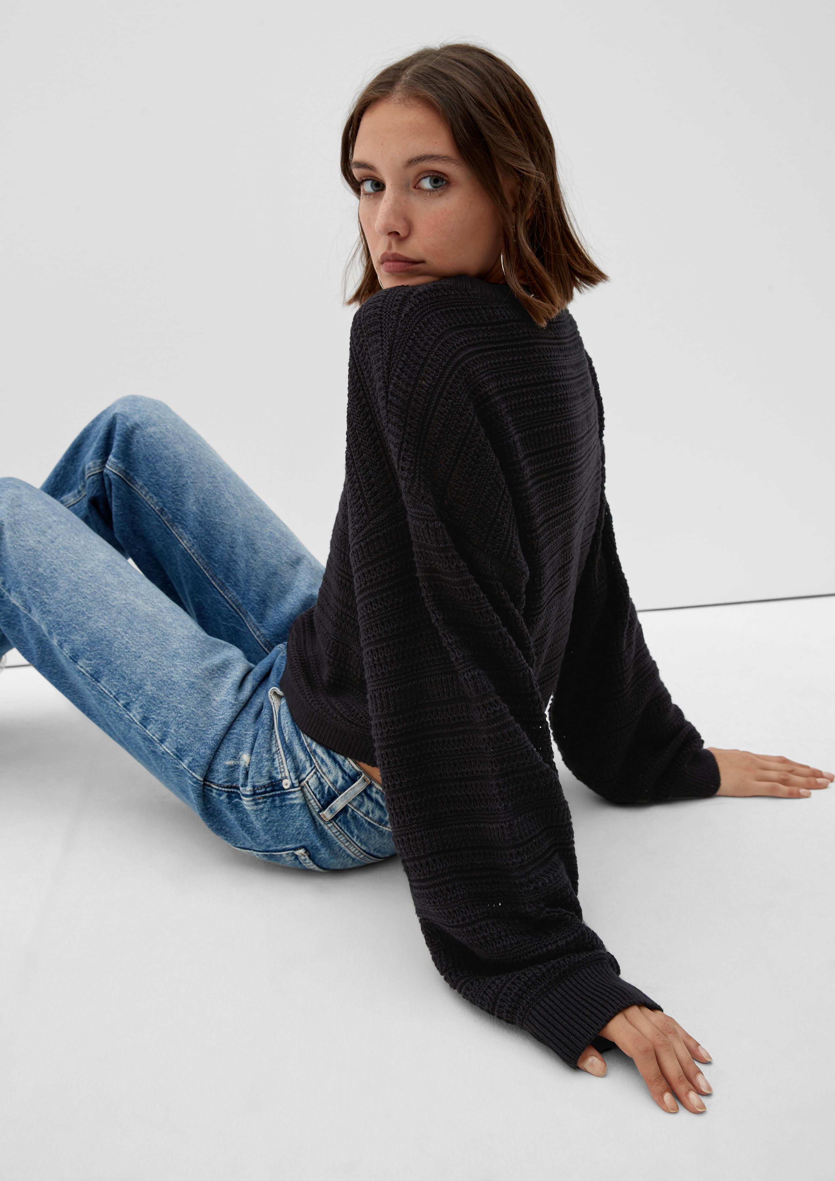Strickpullover aus Baumwollmix  2119329-9999