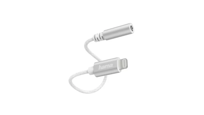 Hama Lightning-Adapter auf 3,5-mm-Audiobuchse, Weiß