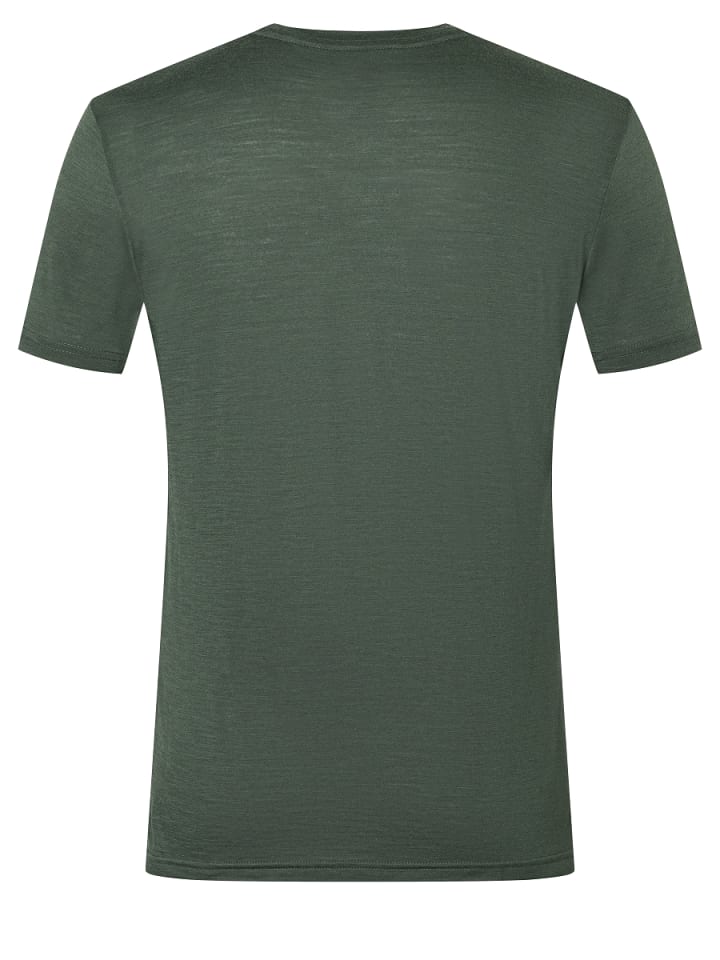 super.natural Merino T-Shirt M PRAY FOR SNOW TEE in dunkelgrün günstig kaufen S