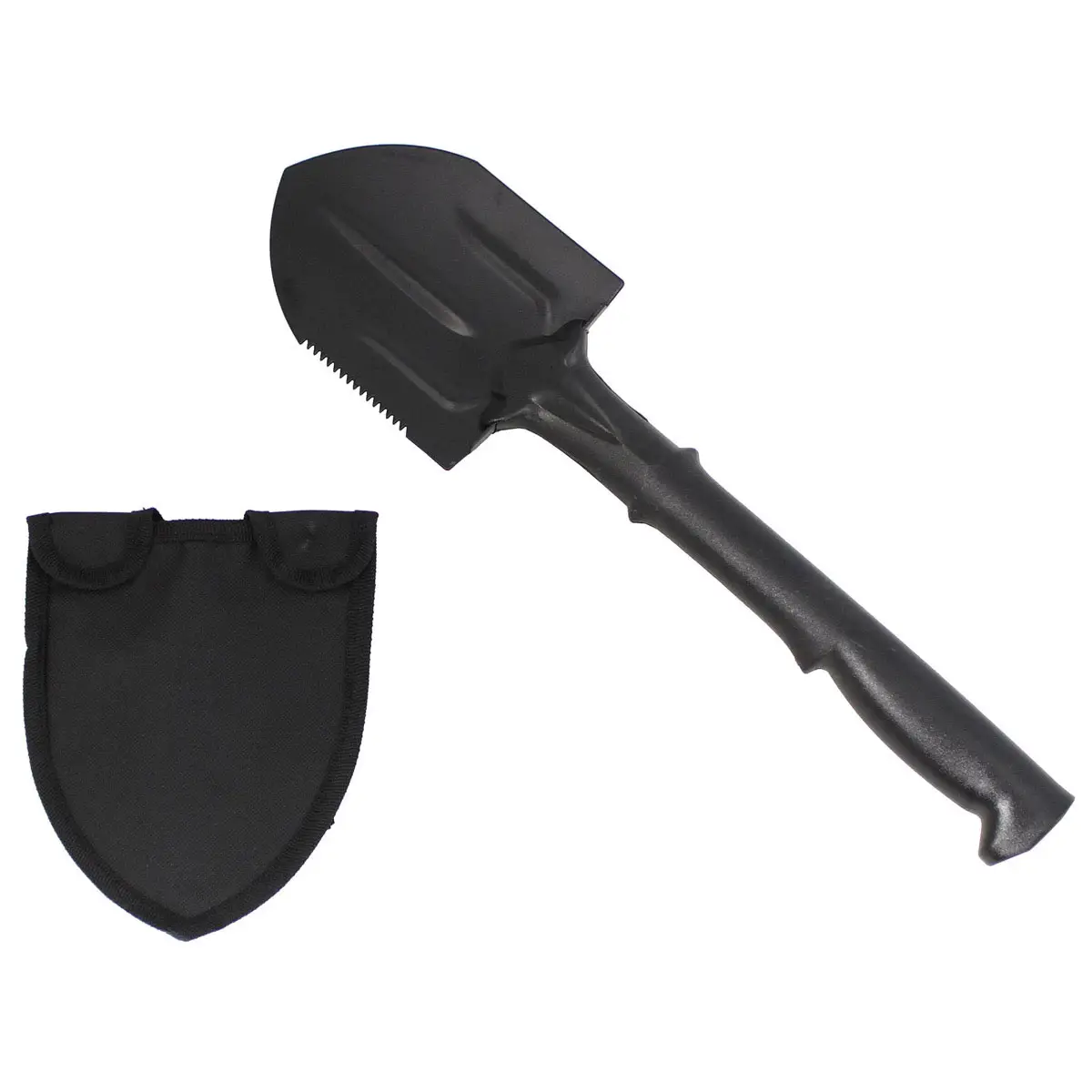 Feldspaten Nylonstiel schwarz mit Tasche