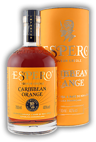 Espero Creole Caribbean Orange Espero Creole Caribbean Orange Ein ausgezeichneter, edler Likör auf Rum-Basis. 0,7	 Liter - Vol 40%