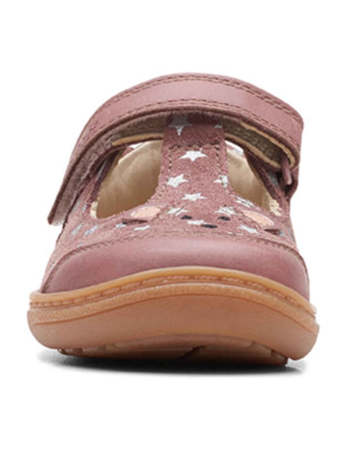 Clarks Leder-Ballerinas in Rosa günstig kaufen