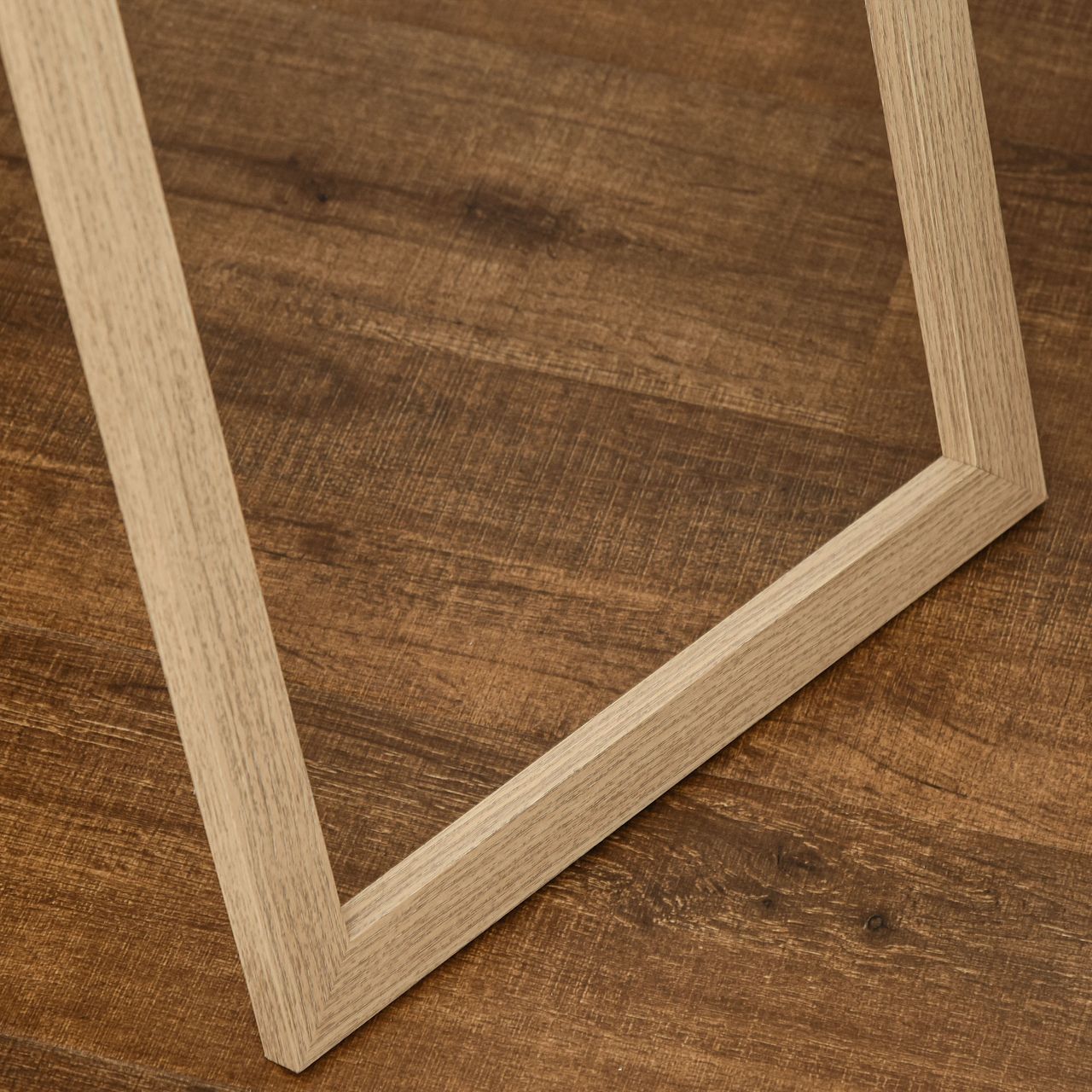 HOMCOM Standspiegel, Ankleidespiegel, Ganzkörperspiegel mit Holzmaserung