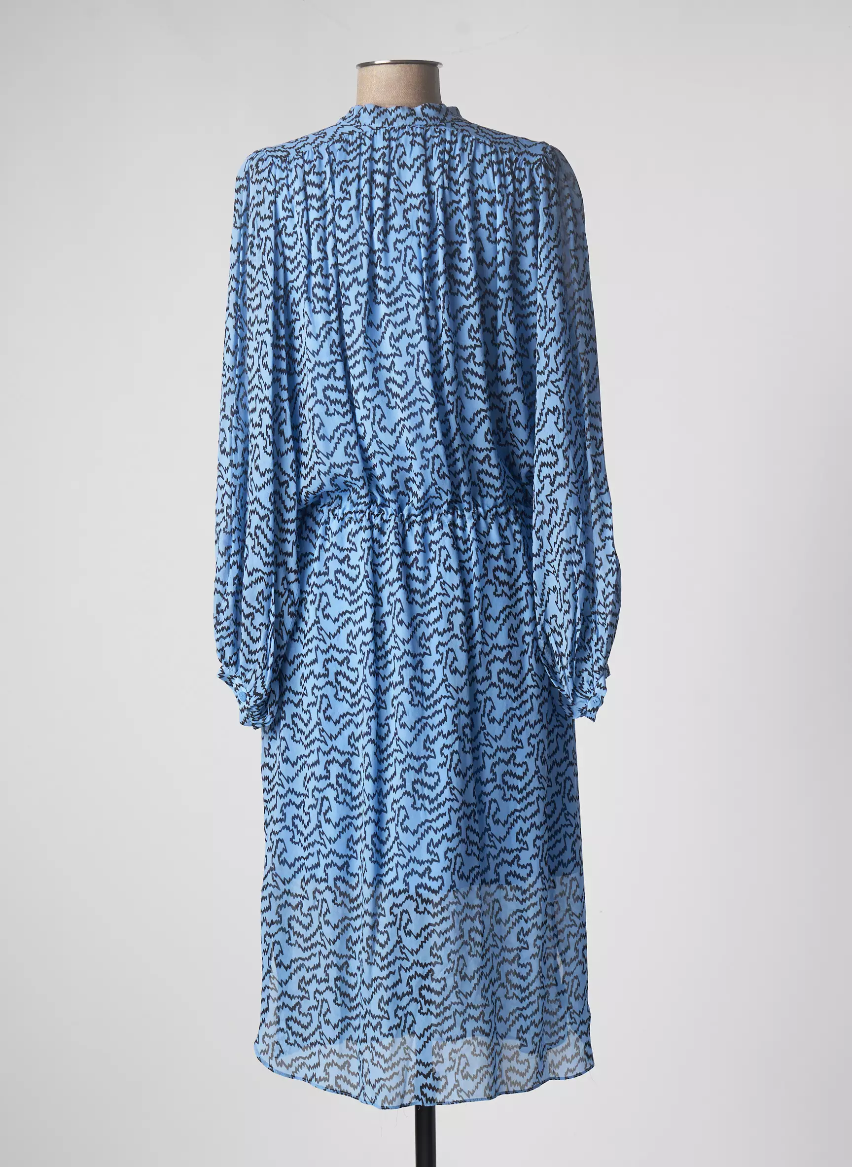 Second Female Robes Mi Longues Femme couleur bleu