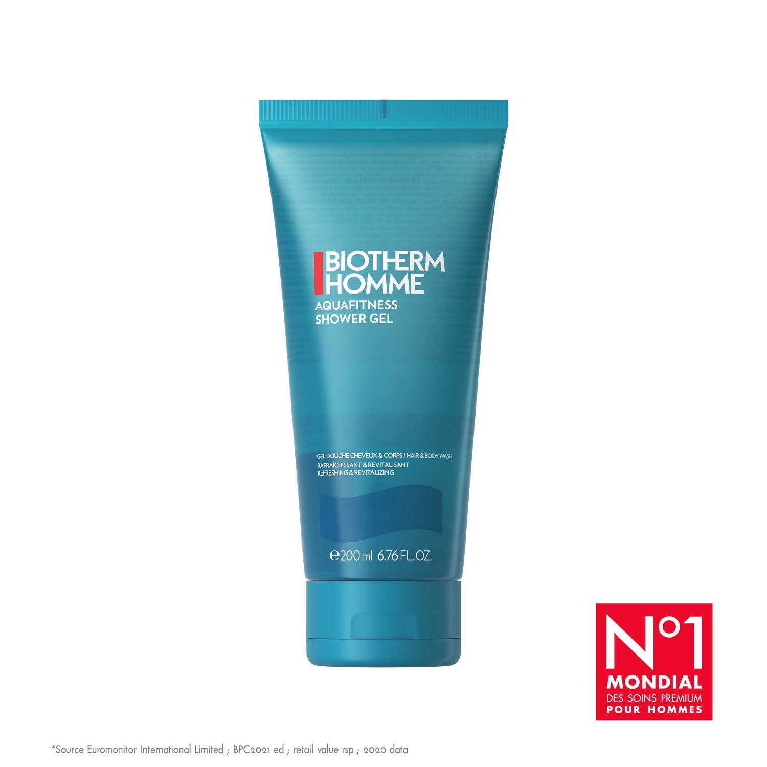 Biotherm Aquafitness Gel Douche pour Homme Corps et Cheveux