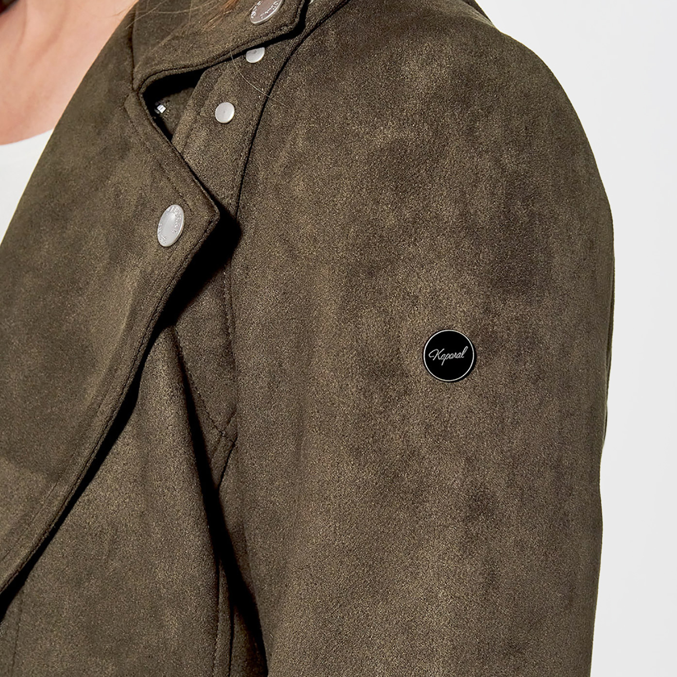 FREON  Veste régular kaki Femme, style motard