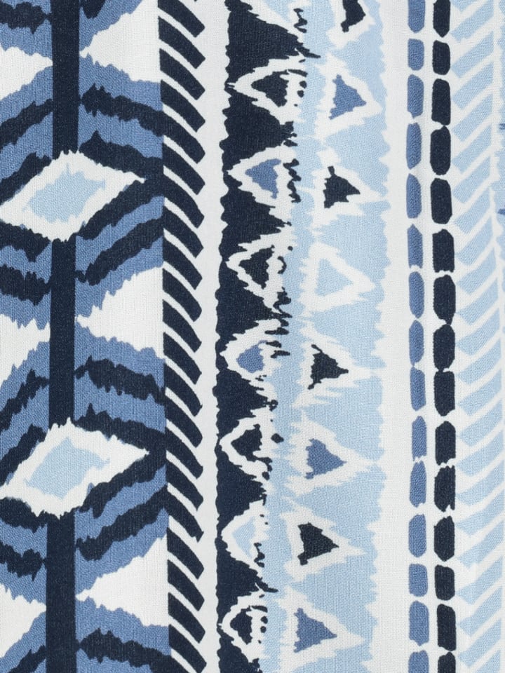 Fresh Made Blusentop in Blau / Creme günstig kaufen