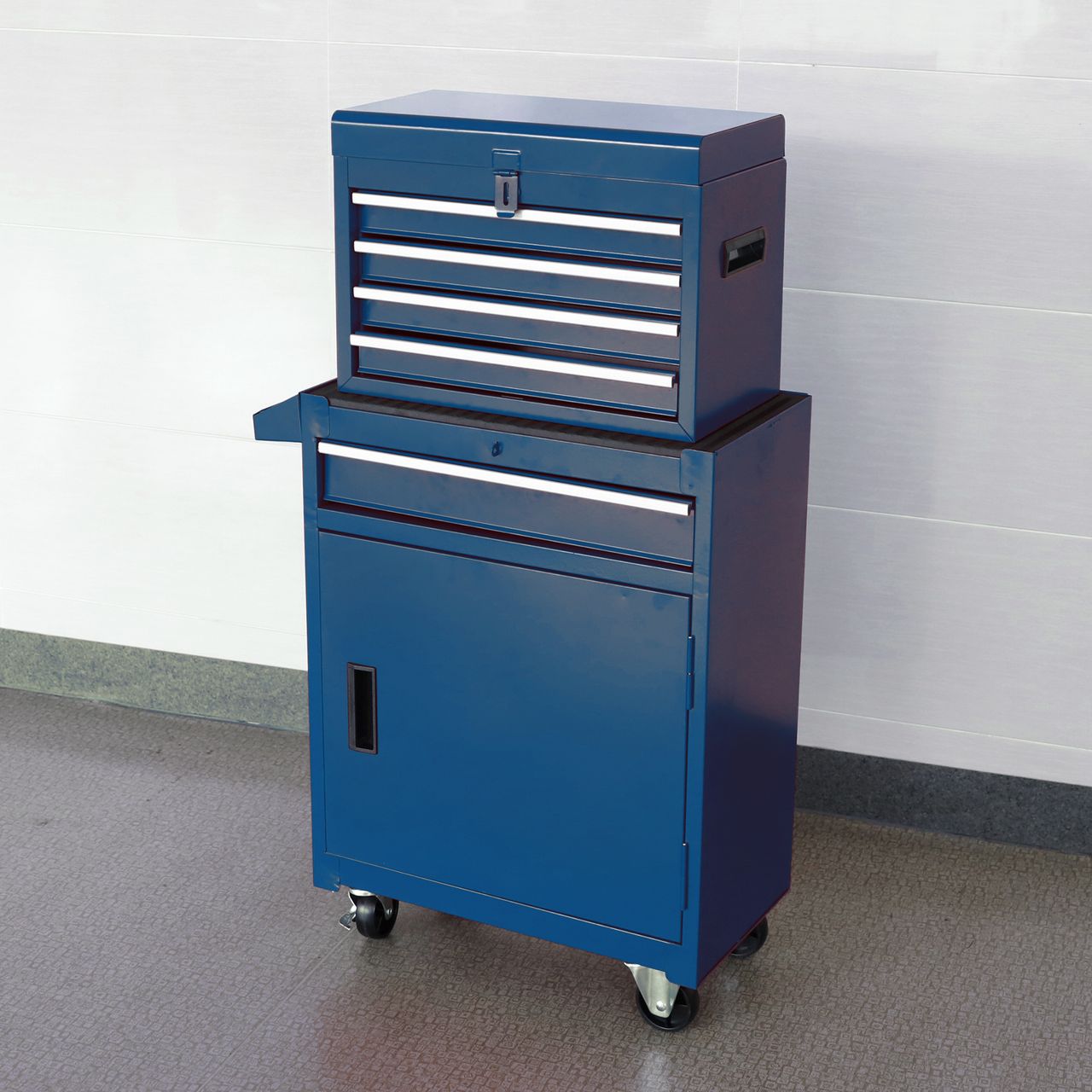 Tech Craft Tech Craft Werkstattwagen, blau, 5 Schubladen