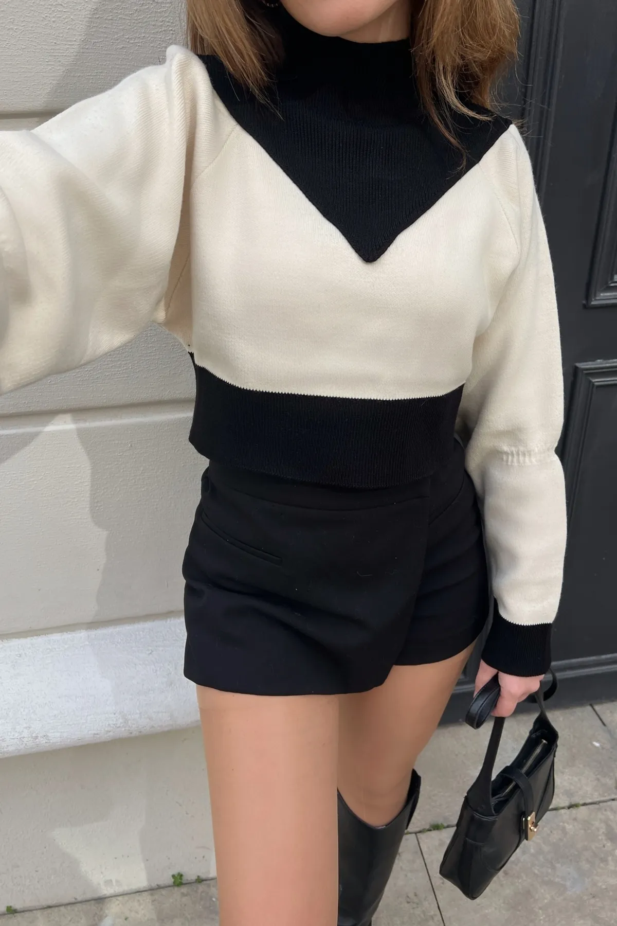 Bianco Lucci  Damen-Set aus Strickoberteil und Unterteil
