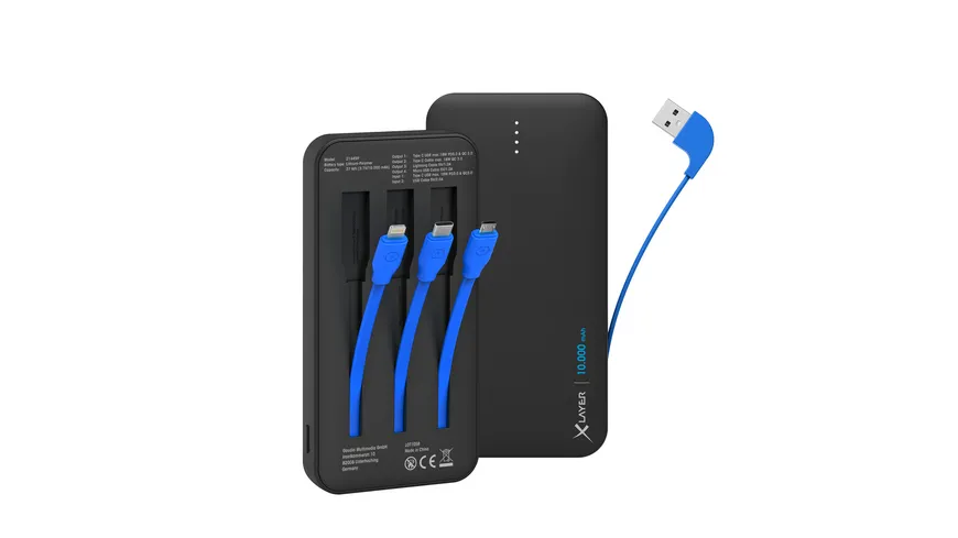 Xlayer Zusatzakku Powerbank PLUS All-in-One PD 18W 10.000mAh