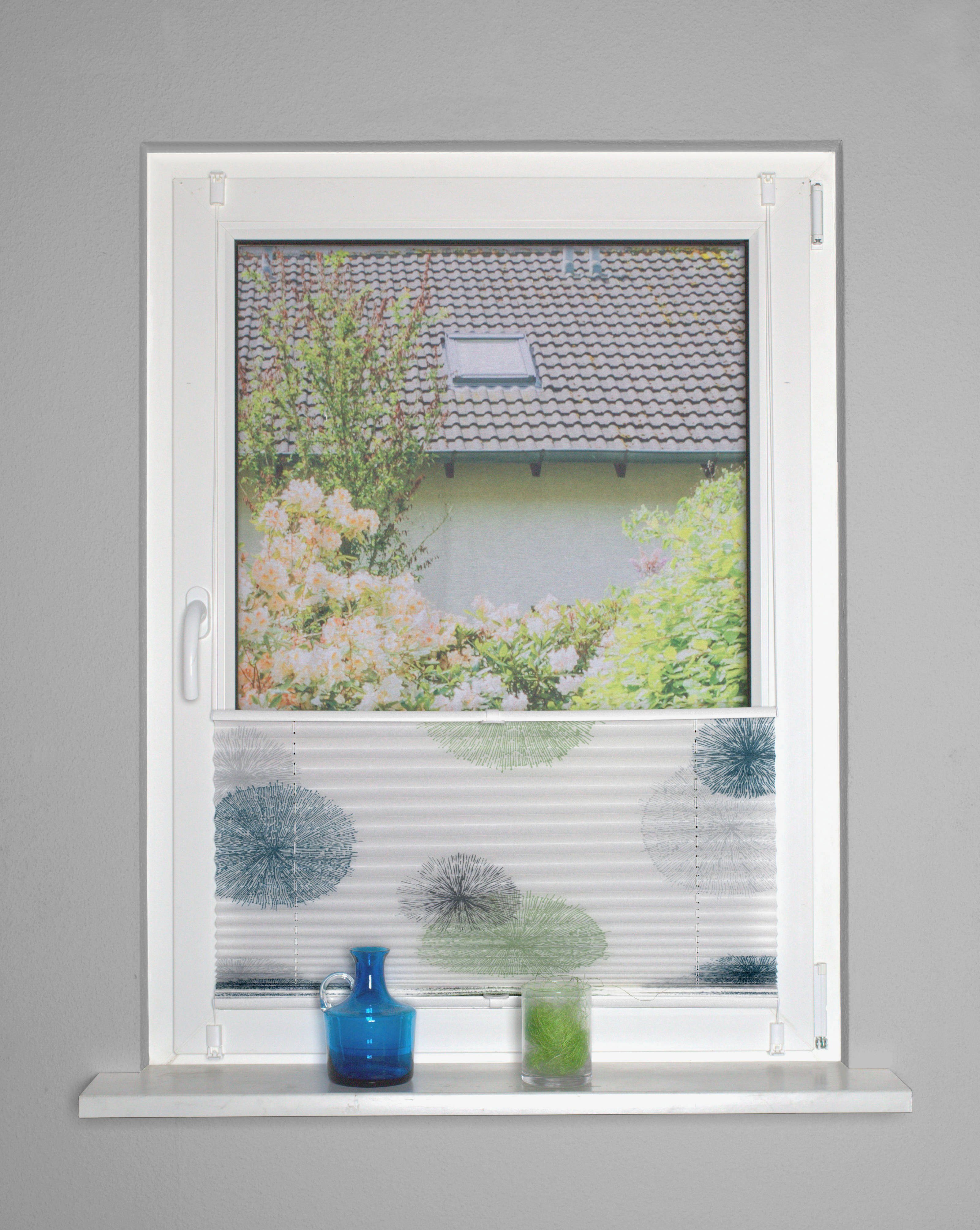 Plisseerollo RAWLINS, HOME WOHNIDEEN, mit Hakenaufhängung, halbtransparent