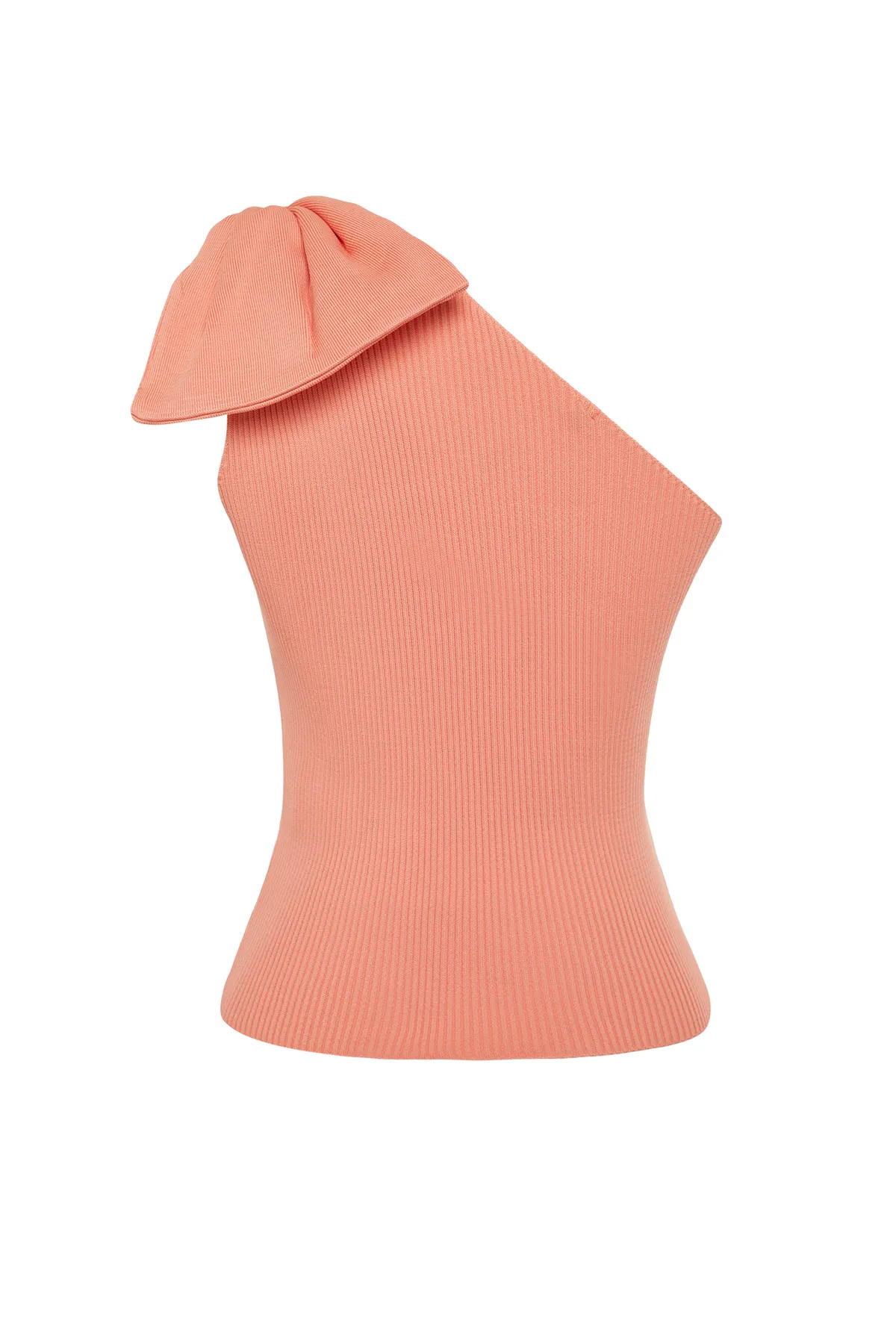 Trendyol Collection  Orangefarbene Bluse mit Schleife TPRSS22BZ0166