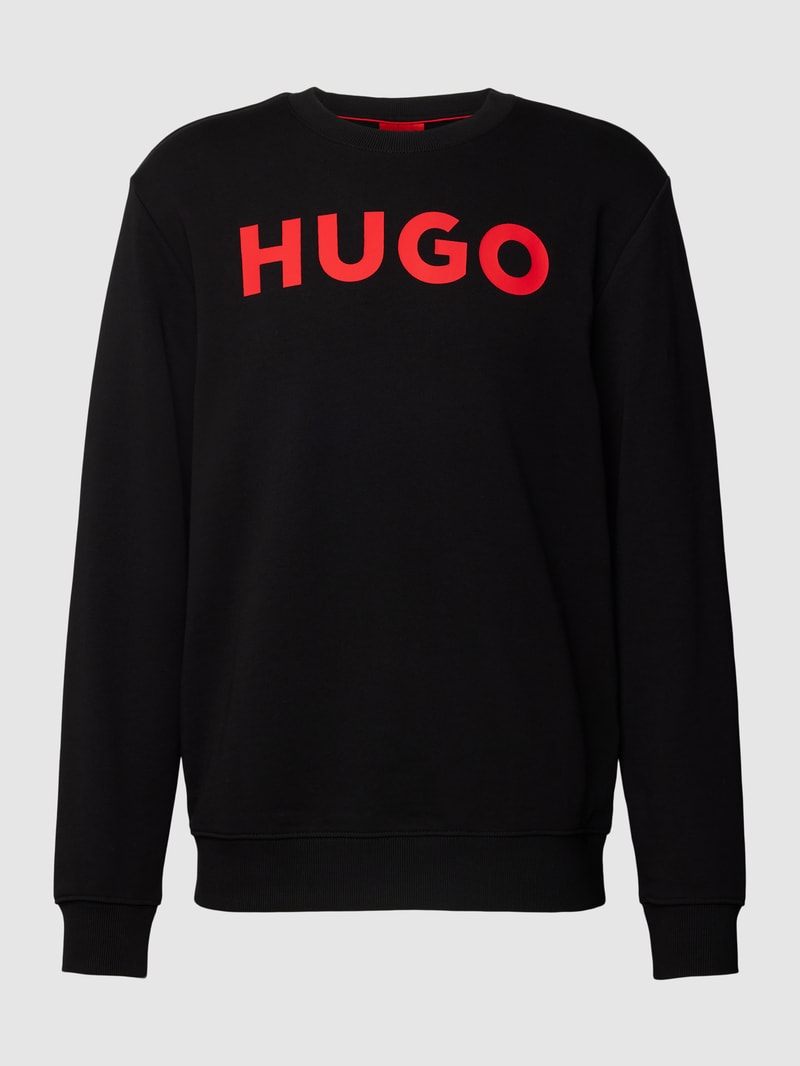 Sweatshirt mit Label-Detail Modell 'Dem' in schwarz