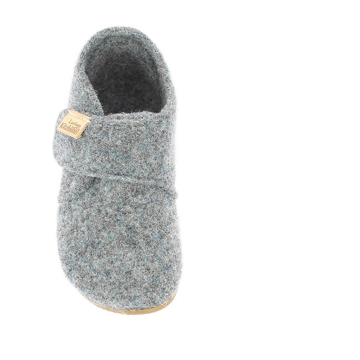 Babyklettschuh Filz unifarben Circular Grey Ballerinas