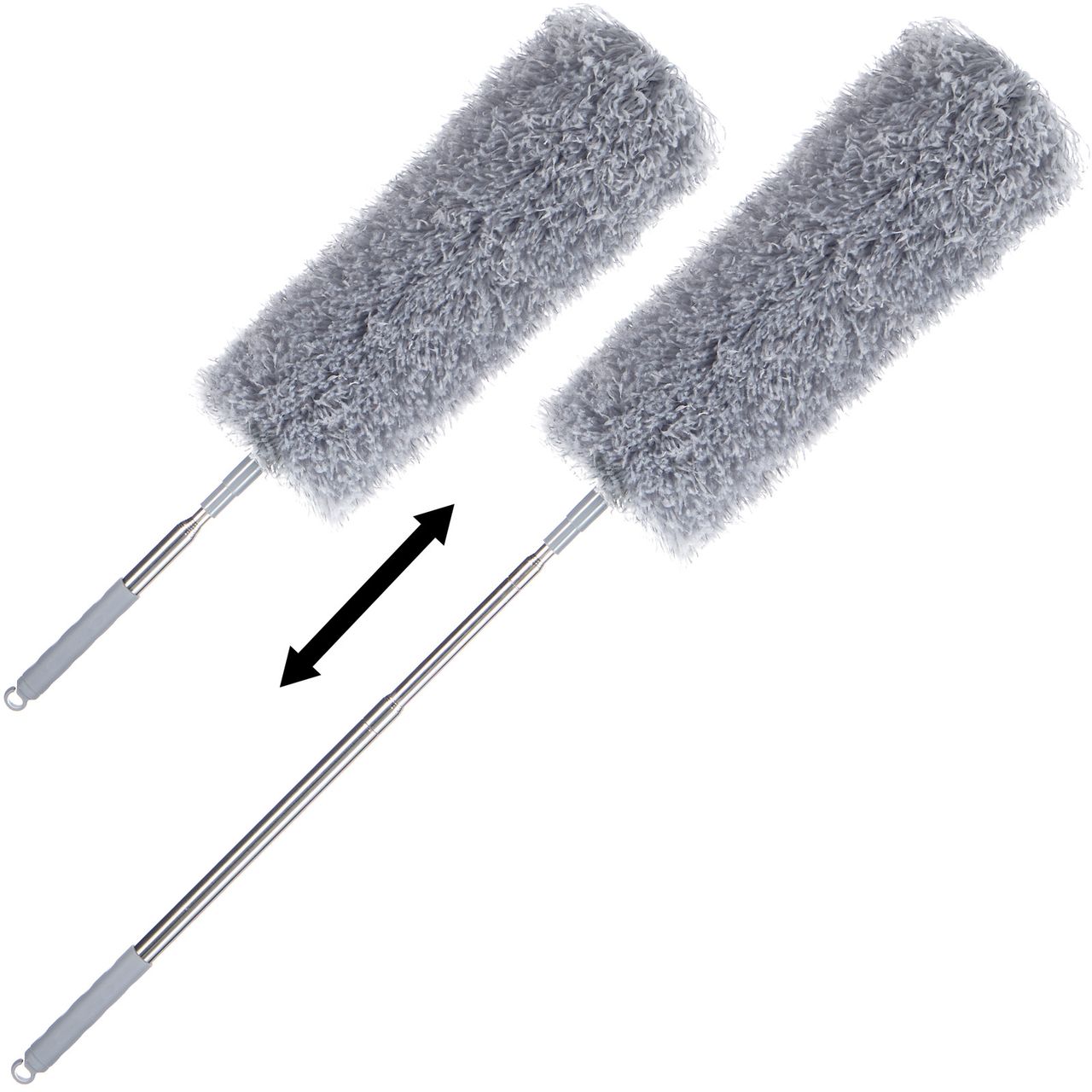 Casaria monzana® Staubwedel Grau Mikrofaser 82-245cm