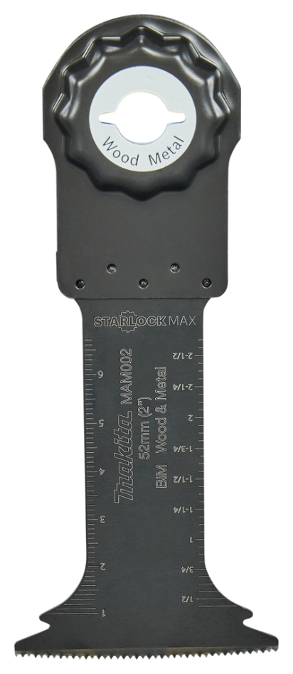 Accessori Makita B-66416 MAM002 Lama per sega a immersione 52x70mm per legno e acciaio Lama per multiutensile Starlock Max