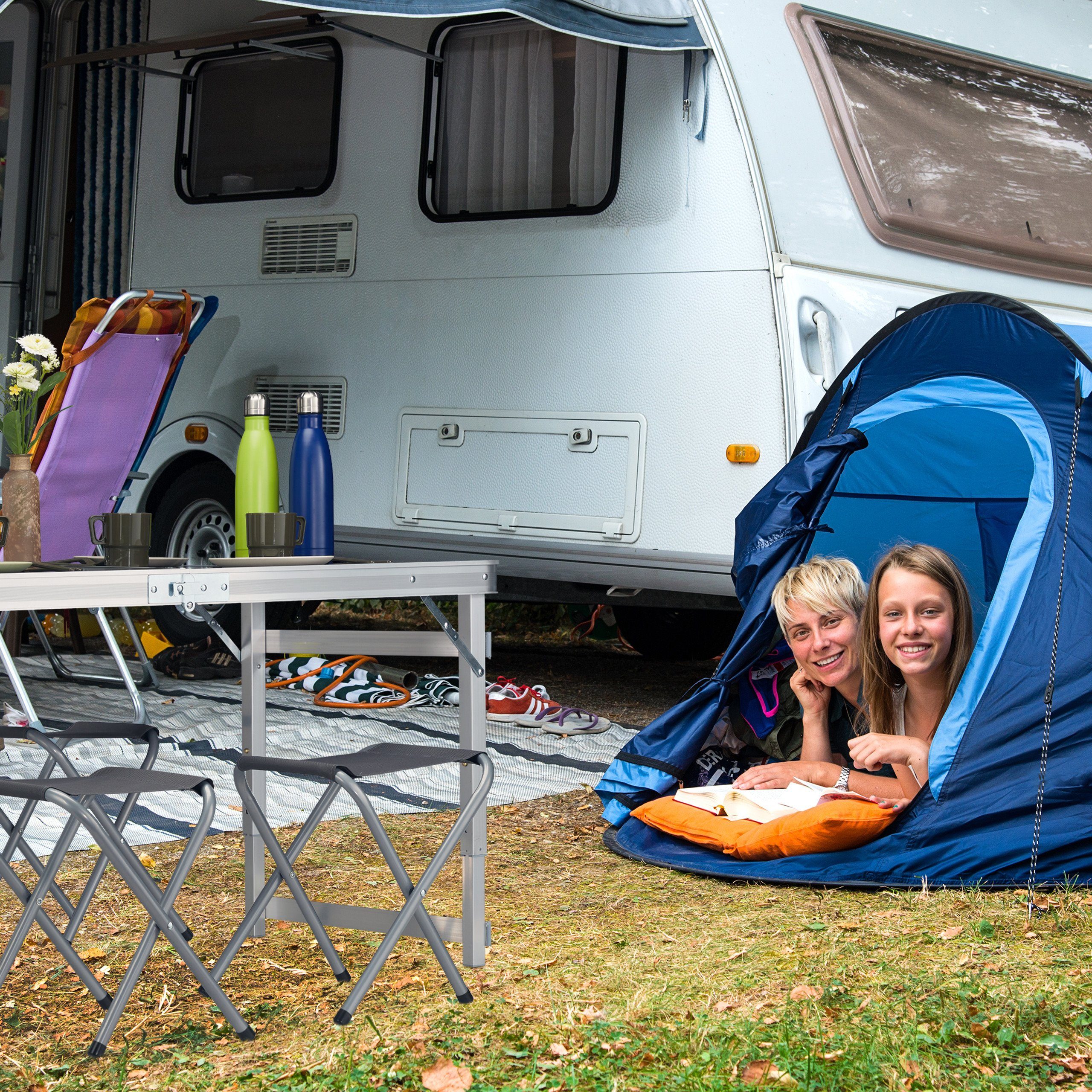 relaxdays Campingtisch Campingtisch Set