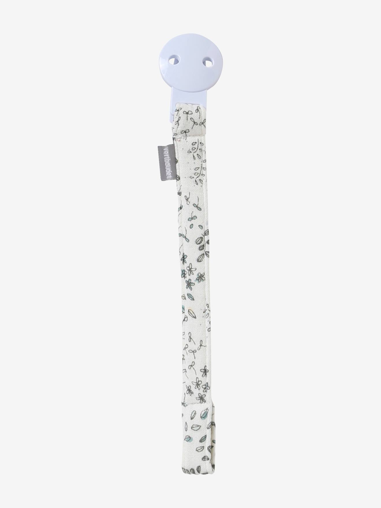 Attache tétine tissu imprimé marine étoile